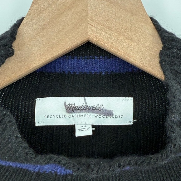 Madewell Ribbed Cashmere-Wool Blend Pullover Sweater Size XS - Picture 3 of 7